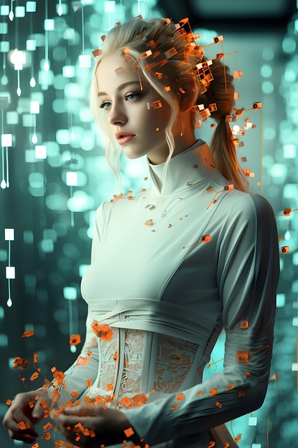 Free ai generated woman futuristic illustration