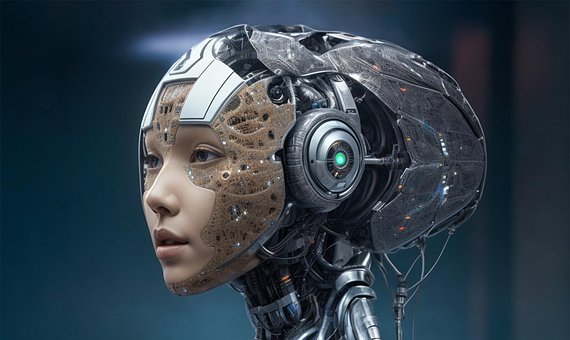 Free Artificial Intelligence Robot illustration and picture