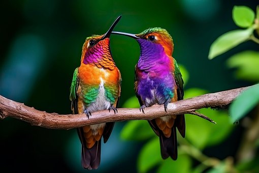 Kolibri, Fugl, Natur, Dyreliv, Par, Dyr
