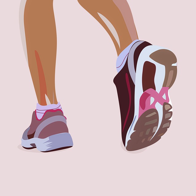 Free sport hiking shoe illustration