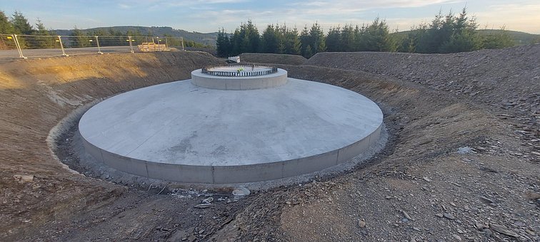 Free Wind Power Foundation photo and picture