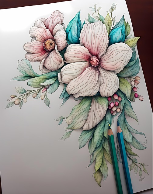 Farbe, Bleistift, Design, Zeichnung