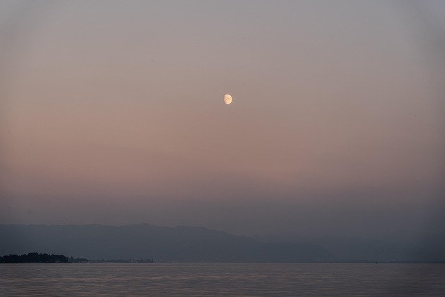 Free Moon Sunset photo and picture