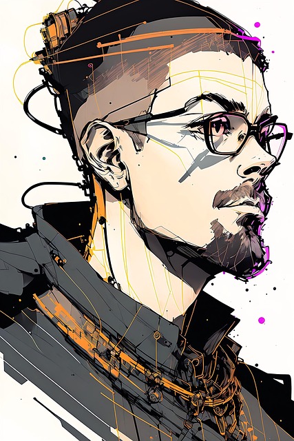 Ai Gerado, Homem, Retrato, Óculos, Barba