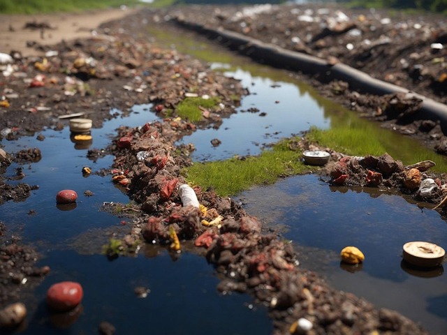Free ai generated garbage pollution illustration