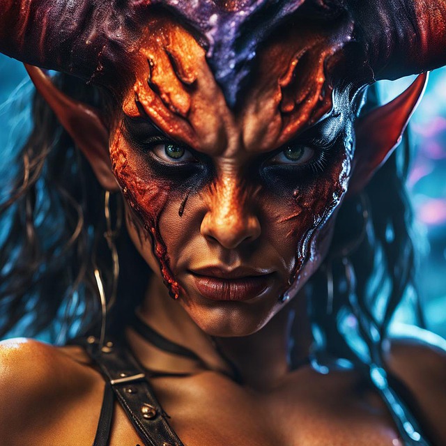 Free ai generated demon queen illustration