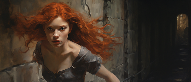 Free ai generated woman running illustration