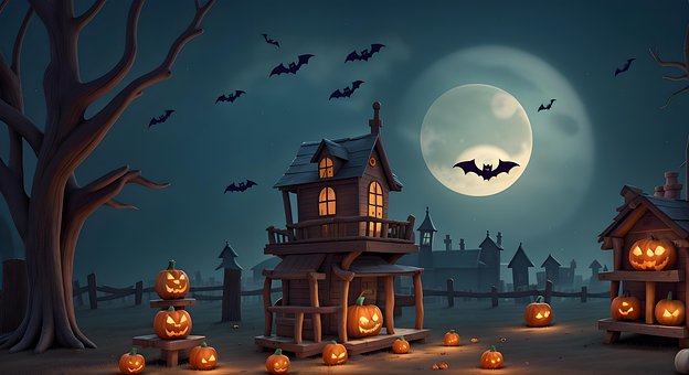 Free Ai Generated Halloween illustration and picture