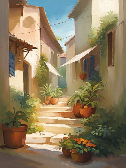 Free ai generated tuscany picturesque illustration