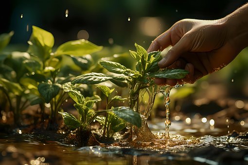 Mão, Planta, Crescimento, Agricultura