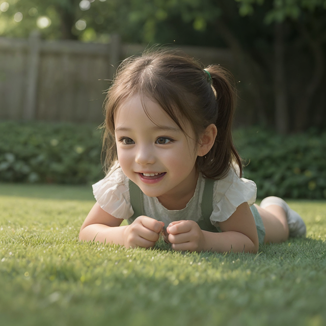 Ai Gegenereerd, Kind, Meisje, Spelen
