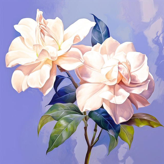 Ai Generiert, Blumen, Gardenia, Blüht