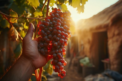 Uvas, Frutas, Vinhedo, Parafuso, Vintage