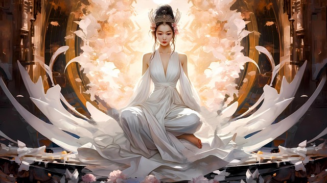 Free ai generated woman goddess illustration