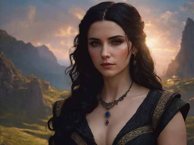 Free ai generated woman witch illustration