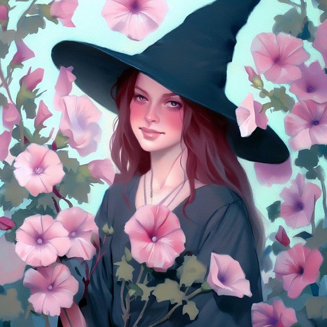 Free ai generated woman witch illustration