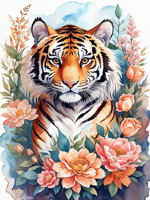 Free Ai Generated Tiger illustration and picture