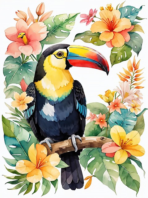 Free Ai Generated Bird illustration and picture