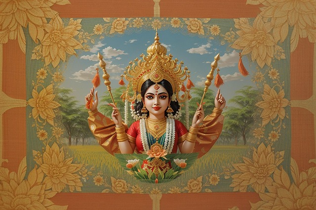 Free ai generated india goddess illustration