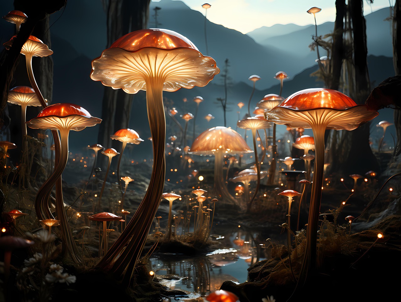 Download Ai Generated Mushroom Nature Royalty-Free Stock Illustration ...