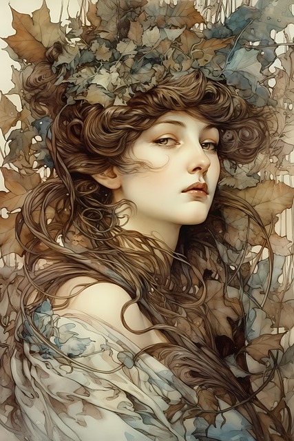 Free ai generated woman beauty illustration