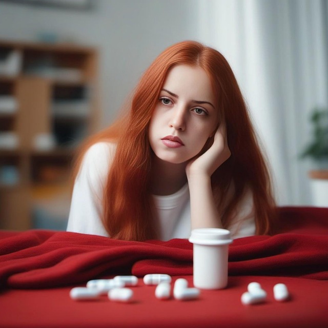 Free ai generated woman sad girl illustration