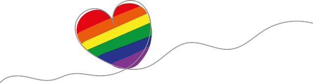 Free heart lgbtq love illustration
