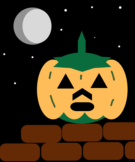 Espeluznante, Noche, Luna, Calabaza