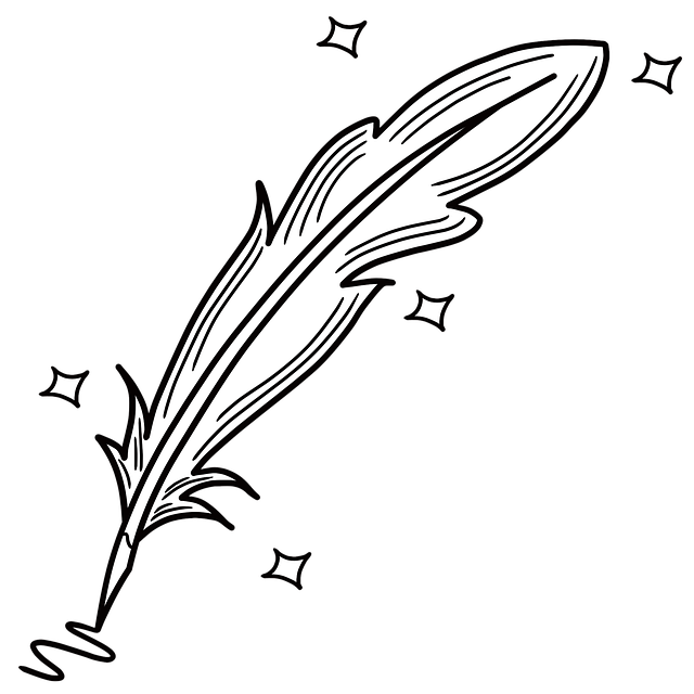 Free feather magic spells illustration