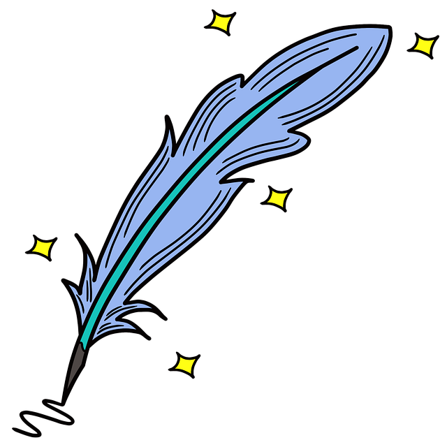Free feather halloween magic illustration