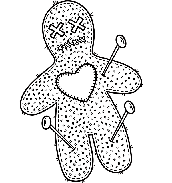 Free voodoo doll magic spells illustration