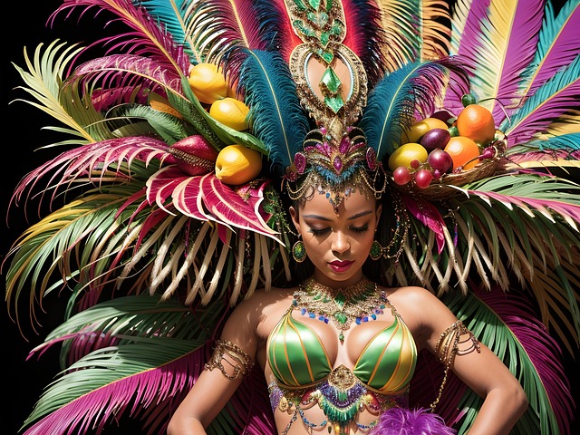 Femeie, Brazilian, Carnaval, Dansator