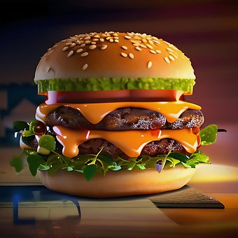 Ai Gegenereerd, Hamburger, Cheeseburger