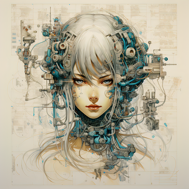 Ai Generiert, Frau, Mechanismen, Komplex