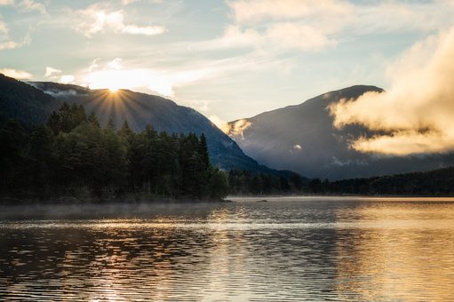 Free Sunrise Mountains photo and picture