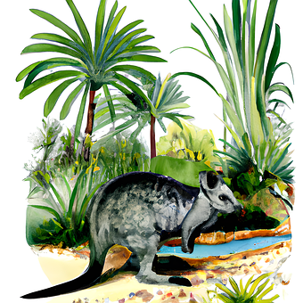 Ai Generiert, Wallaby, Tier, Säugetier
