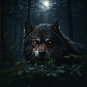 Free Ai Generated Wolf illustration and picture