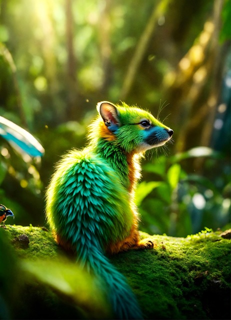 Free ai generated creature furry illustration