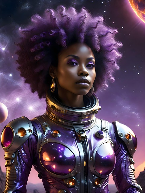 Free ai generated astronaut african illustration