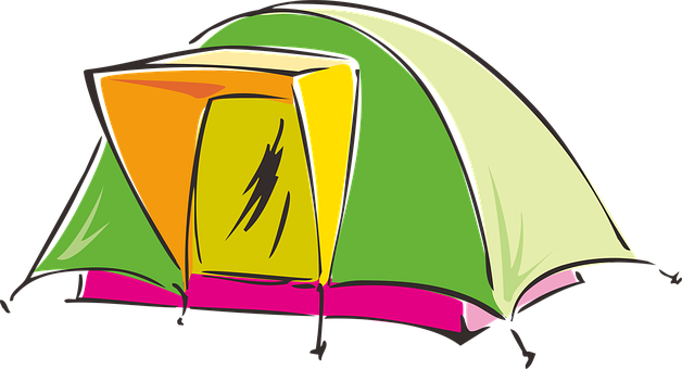 Free Tent Camping vector and picture