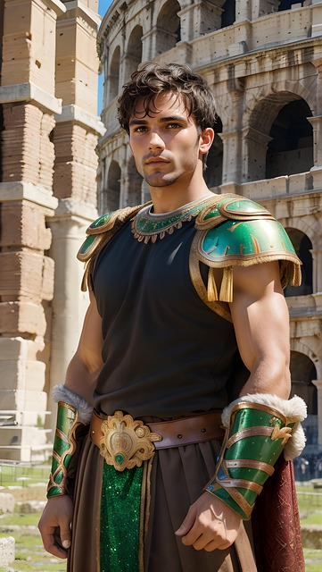 Free ai generated gladiator colosseum illustration