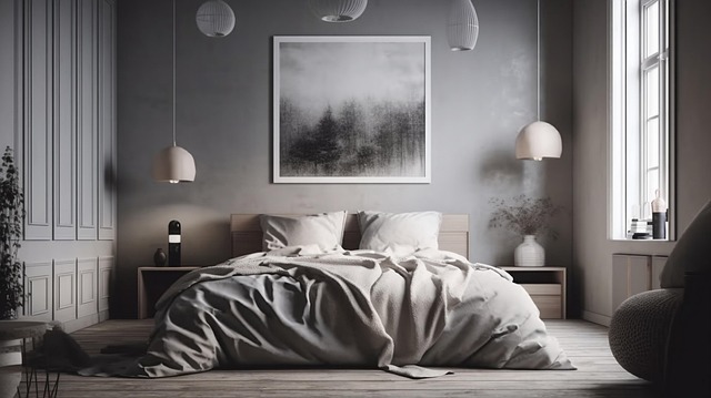 Free bed bedroom pillows illustration