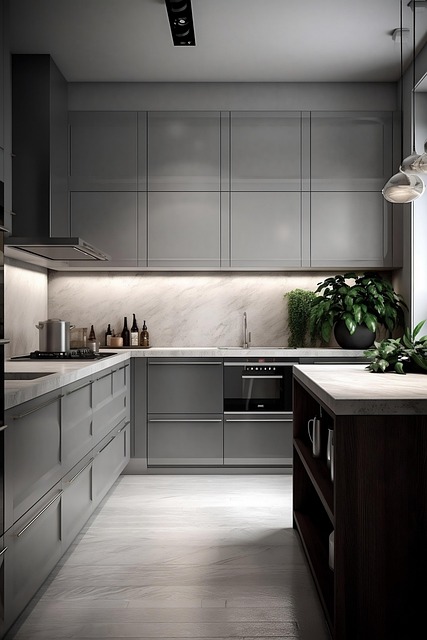 Free kitchen apartment contemporary illustration