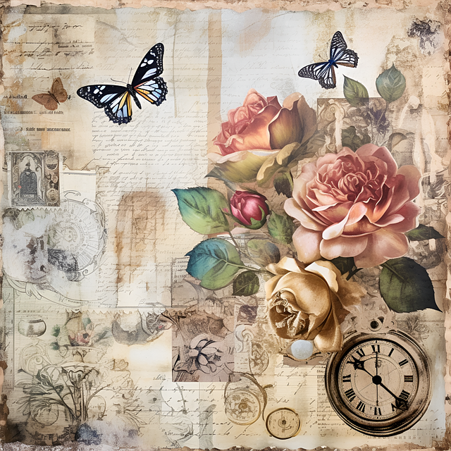 Free vintage paper nature illustration