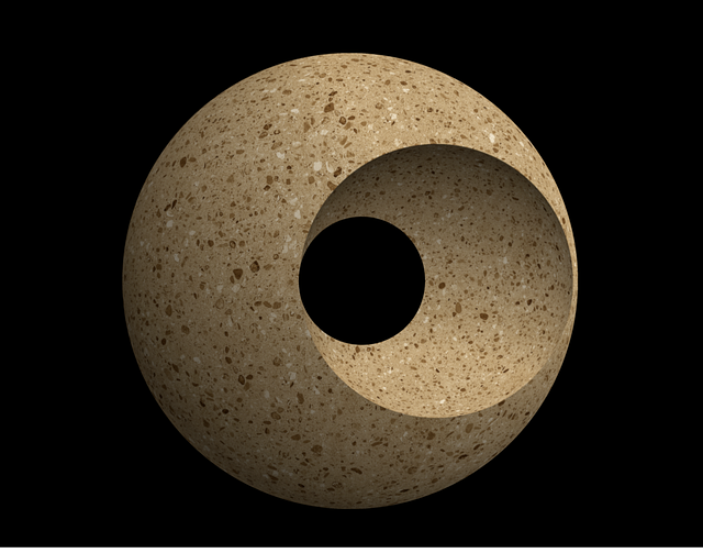 Free marble sphere sculpture art illustration
