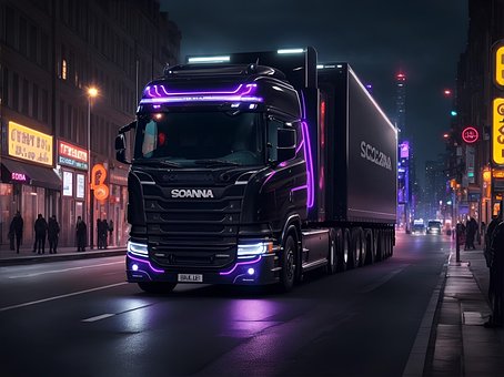 Free Ai Generated Truck illustration and picture
