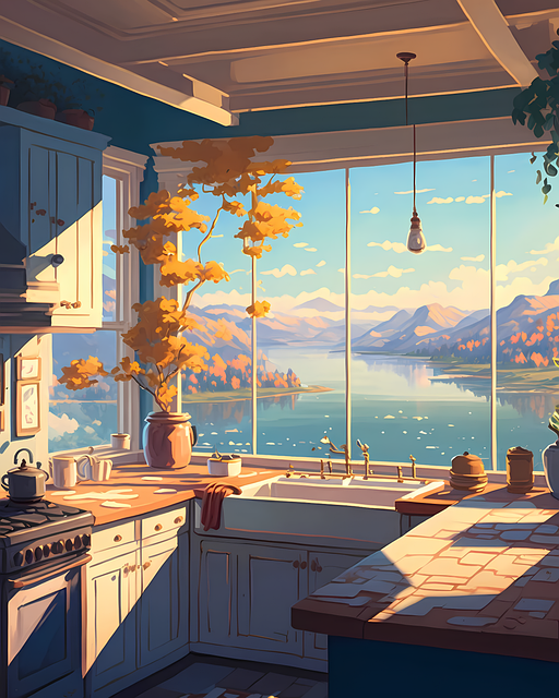 Free Ai Generated Kitchen illustration and picture