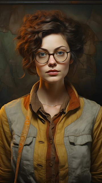 Free ai generated woman face illustration