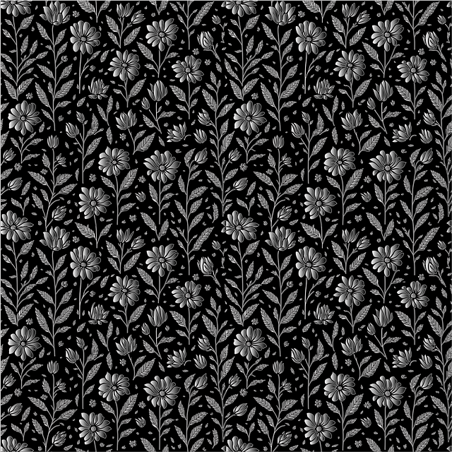 Free pattern background flower wallpaper vector
