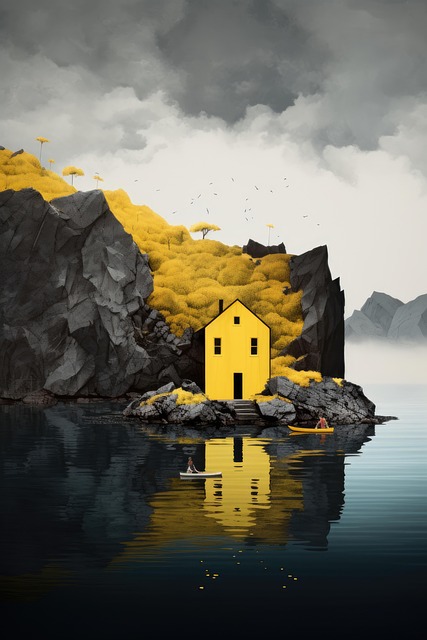 Download free HD stock image of Ai Generated Cliffs Free ai generated cliffs sea illustration